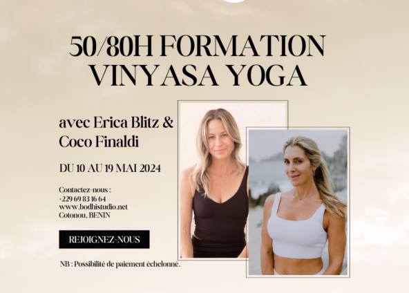 Formation Vinyasa Yoga de 50/80h avec Erica Blitz et Coco Finaldi